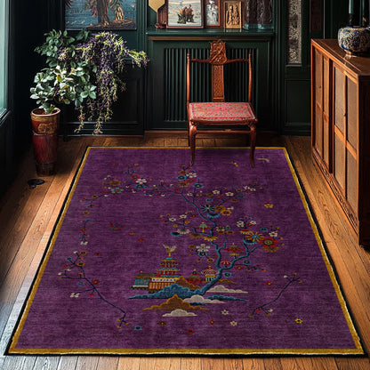Landscape-patterned rug