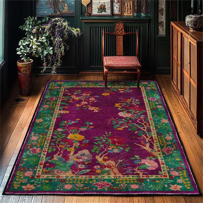 Vintage floral rug