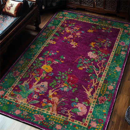 Vintage floral rug