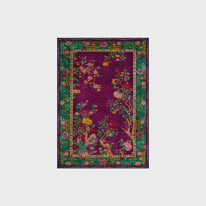 Vintage floral rug