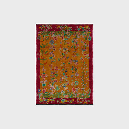 Retro floral rug