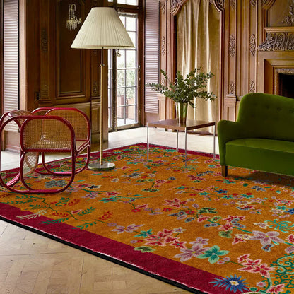 Retro floral rug