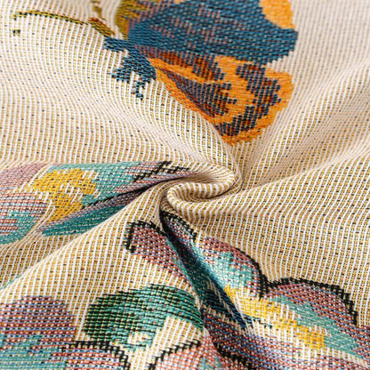 Sofa cover with tassels
