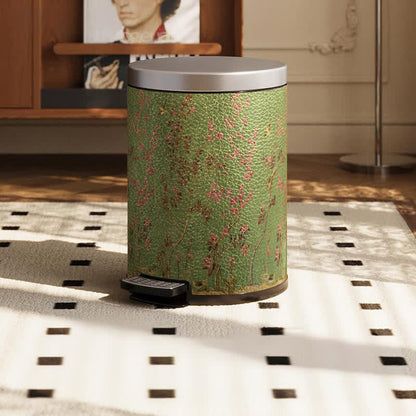 Kosz stalowy ze skórą