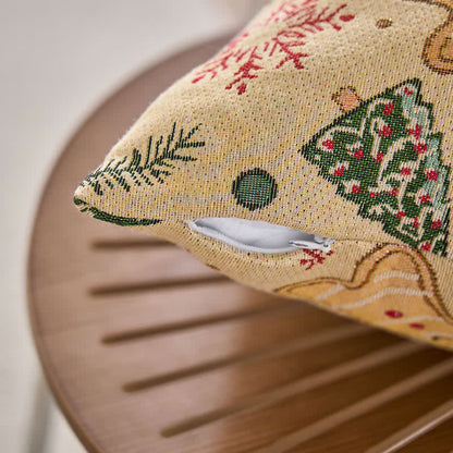 Gingerbread man Christmas pillow