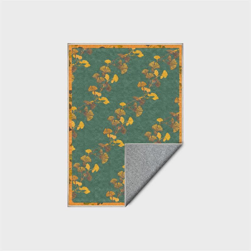 Ginkgo leaf rug
