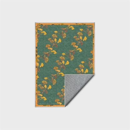 Ginkgo leaf rug