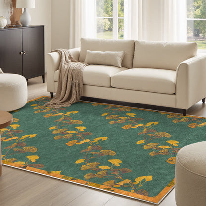 Ginkgo leaf rug
