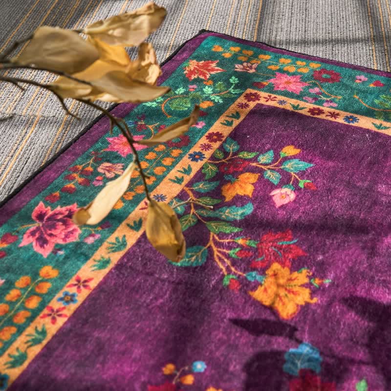 Vintage floral rug