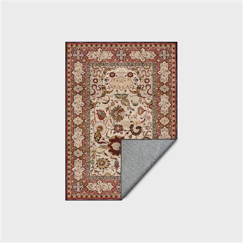 Persian rug with a floral motif