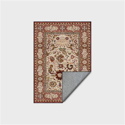 Persian rug with a floral motif