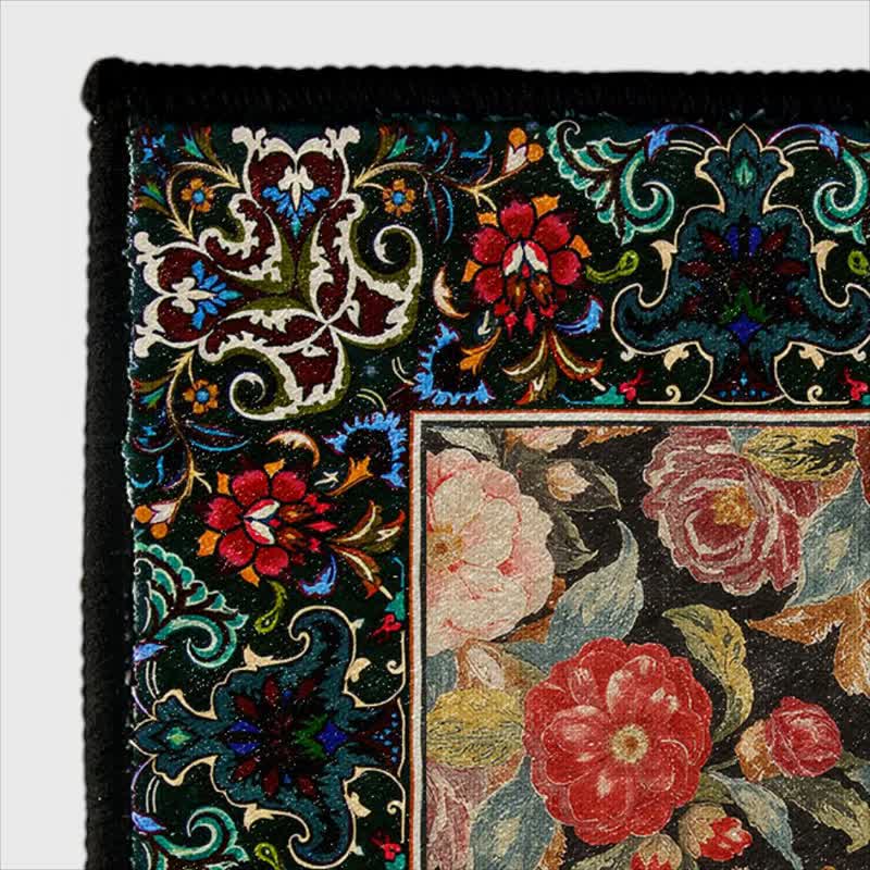Foldable floral rug