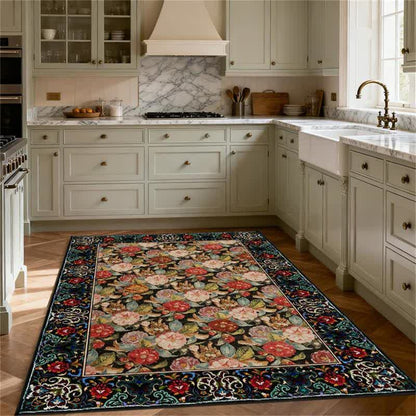 Foldable floral rug