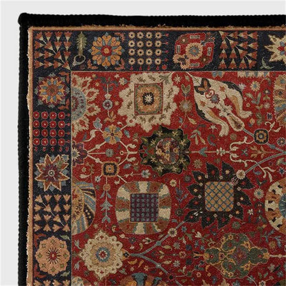 Red medallion rug