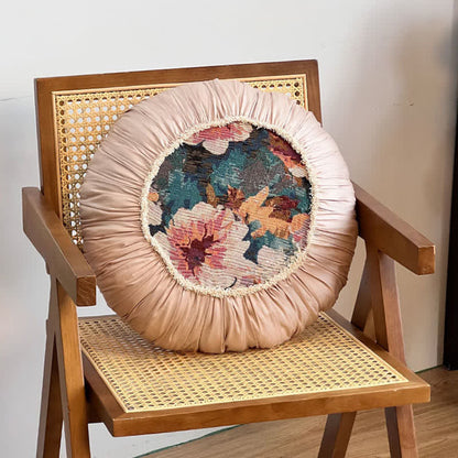 Poppy pillow with a ruffle