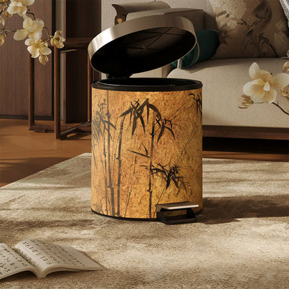 Poubelle avec motif bambou