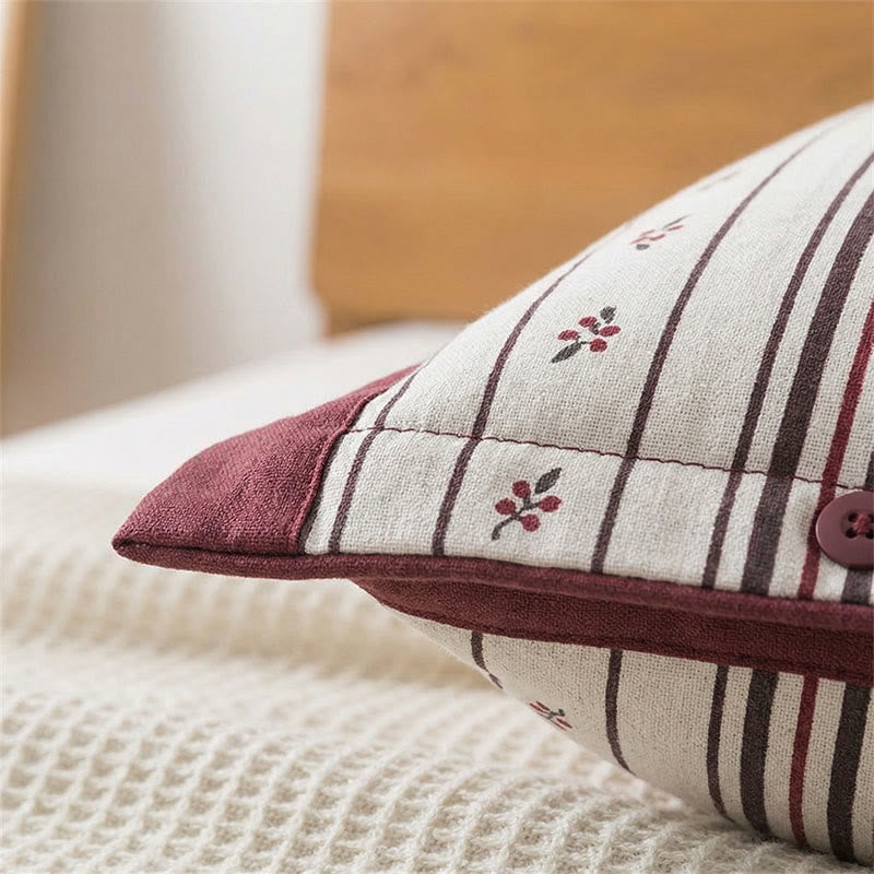 Striped gauze pillowcases, 2 pcs.