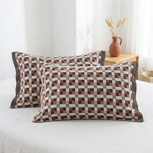 Poszewki krata patchwork 2 szt.