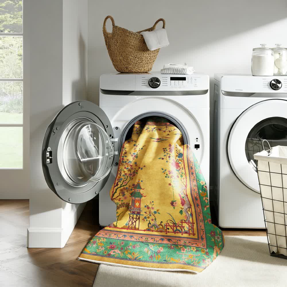 Dywan orientalny chinoiserie do prania