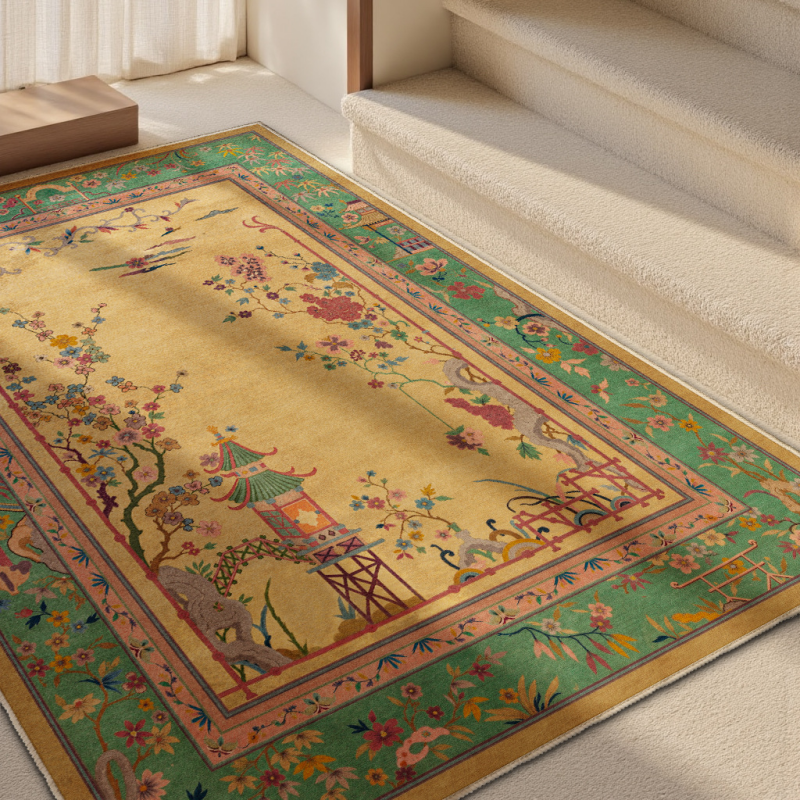 Dywan orientalny chinoiserie do prania