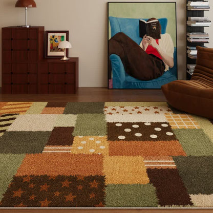 Dywan patchwork retro do prania