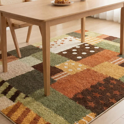 Dywan patchwork retro do prania