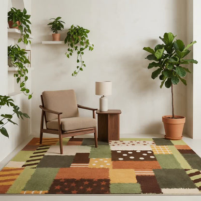 Dywan patchwork retro do prania