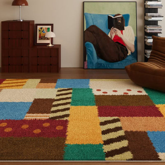 Dywan patchwork retro do prania