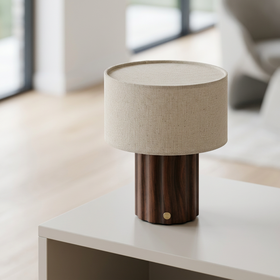 Bezdrátová stolní lampa s tienidlem