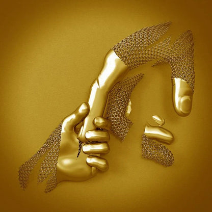 3D hands canvas print