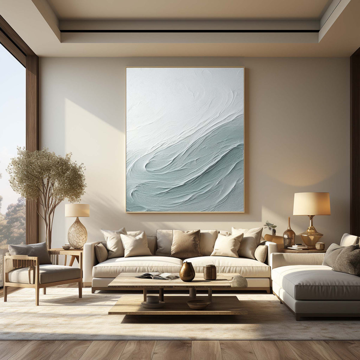 Textured 3D wave picture