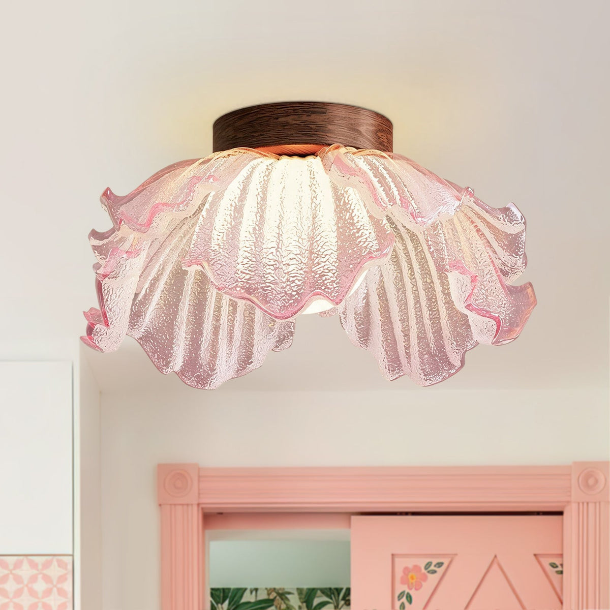 Plafonnier LED en forme de fleur