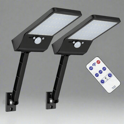 Solarny Reflektor LED 20W z Czujnikiem Ruchu i Pilotem do Użytku Zewnętrznego