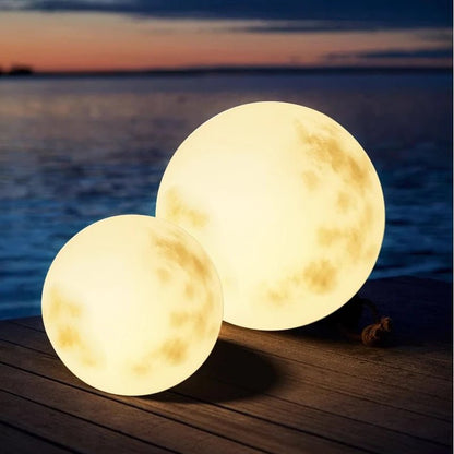 Lampa Ogrodowa LED w Kształcie Księżyca z Ładowaniem USB do Oświetlenia Zewnętrznego