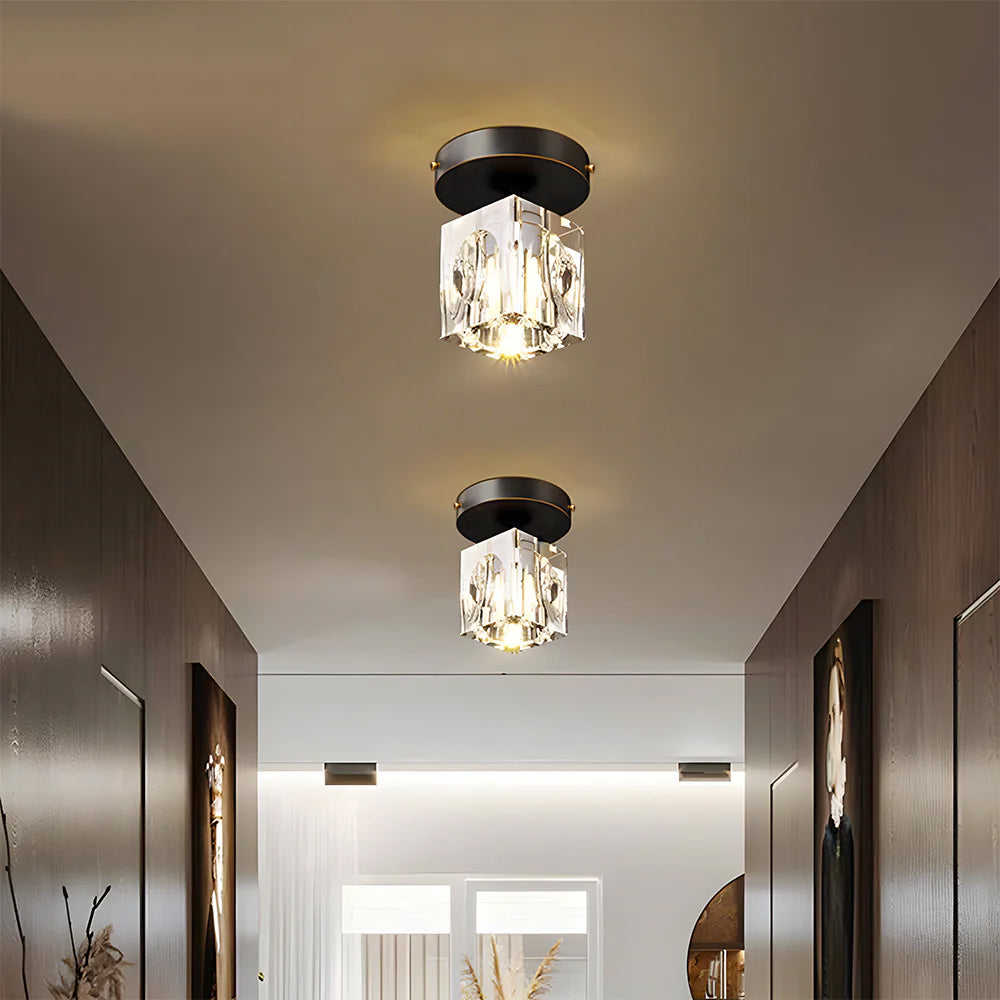 Lampa sufitowa kryształowa