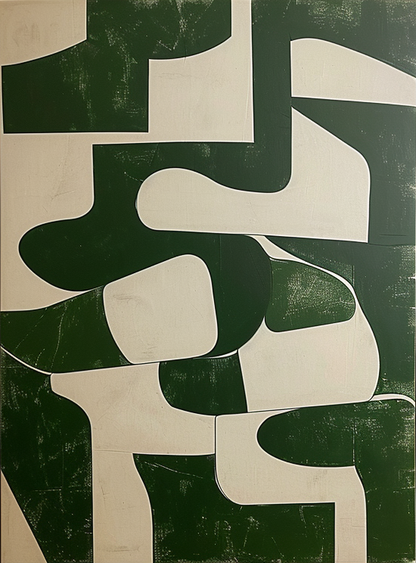 Tableau abstrait, ensemble de 3 éléments