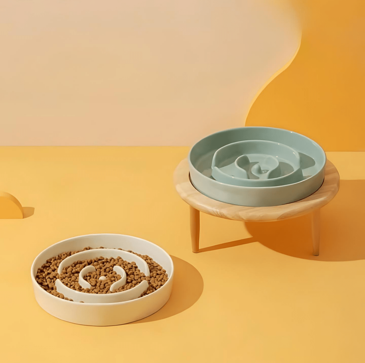 Miska Spowalniająca Jedzenie dla Psa i Kota z Ceramiczną Konstrukcją Labiryntową