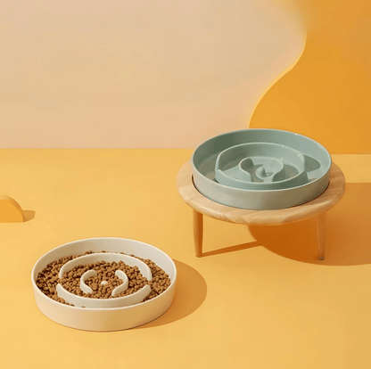 Miska Spowalniająca Jedzenie dla Psa i Kota z Ceramiczną Konstrukcją Labiryntową