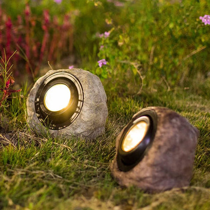 Solarna lampa ogrodowa LED w kształcie kamienia IP65 do oświetlenia zewnętrznego