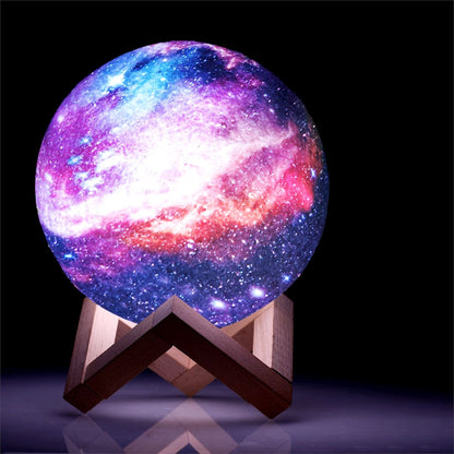 3D měsíční lampička Galaxie