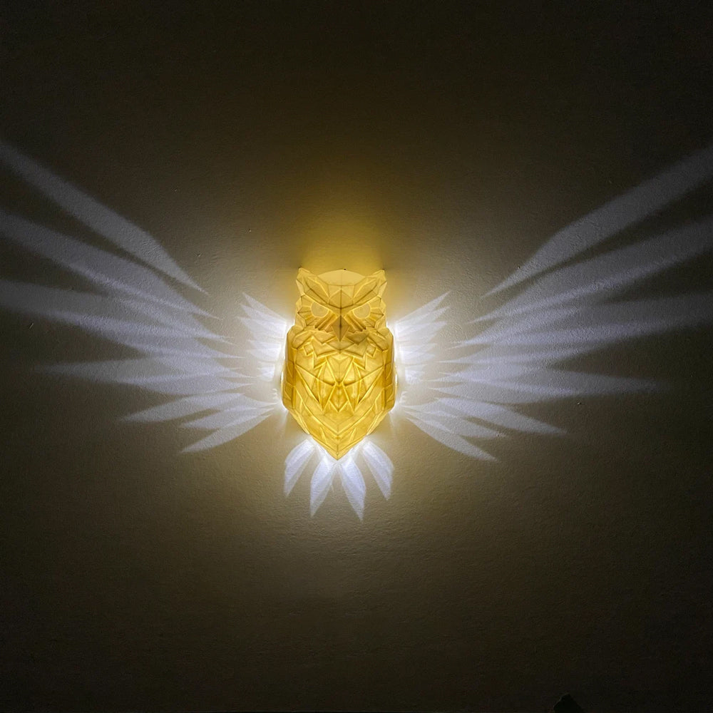Bird-shaped LED wall light