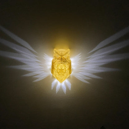 Bird-shaped LED wall light