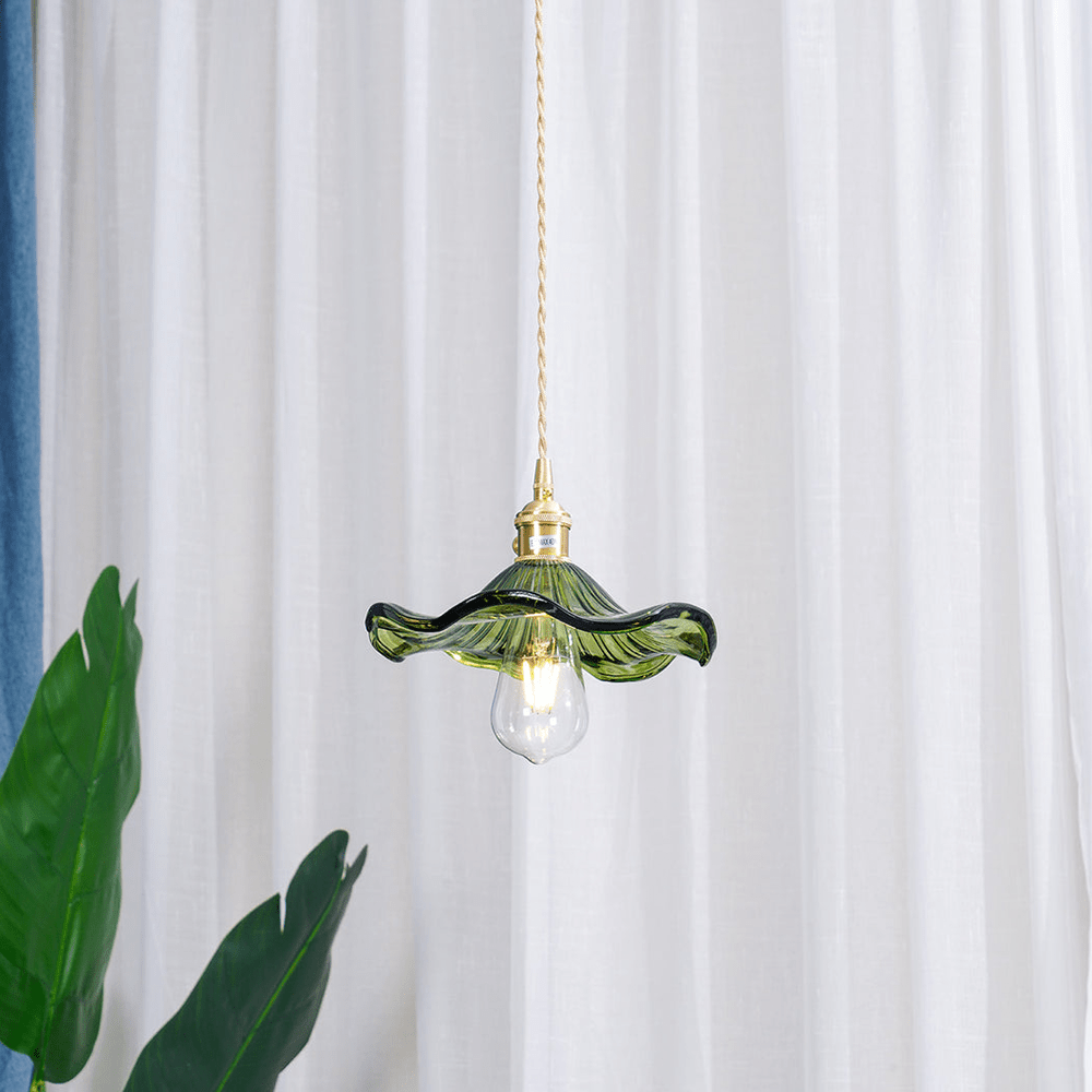 Lampe suspendue en forme de fleur