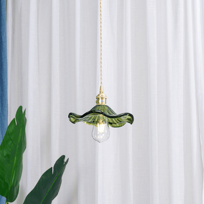 Lampe suspendue en forme de fleur