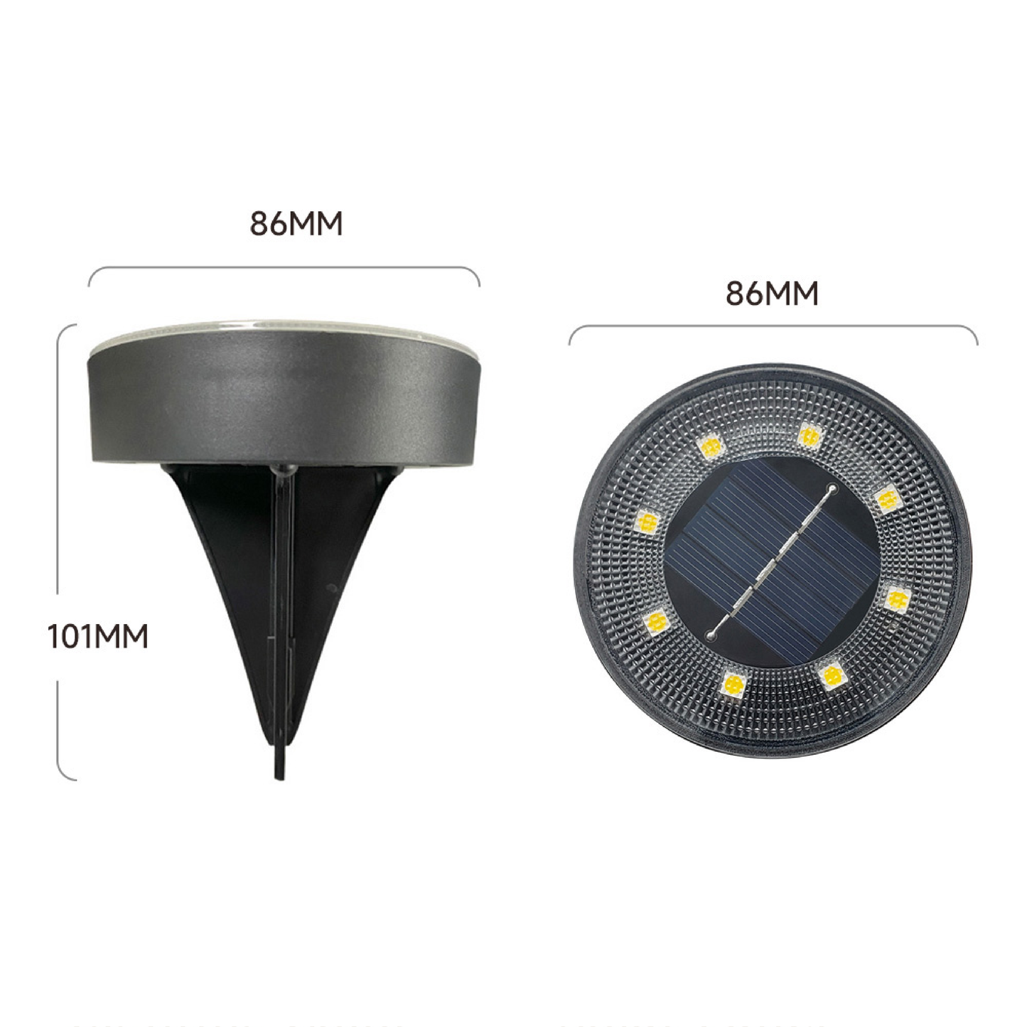 Solarne lampy ogrodowe LED wbijane w ziemię zestaw 4–20 sztuk do oświetlenia zewnętrznego