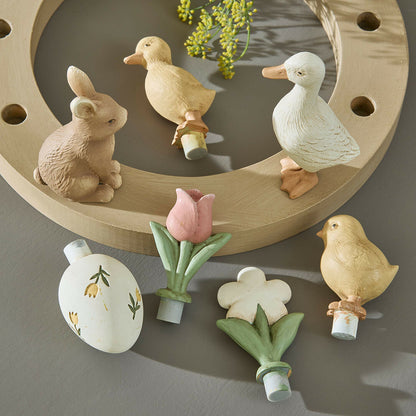 Couronne de bougie au motif forestier