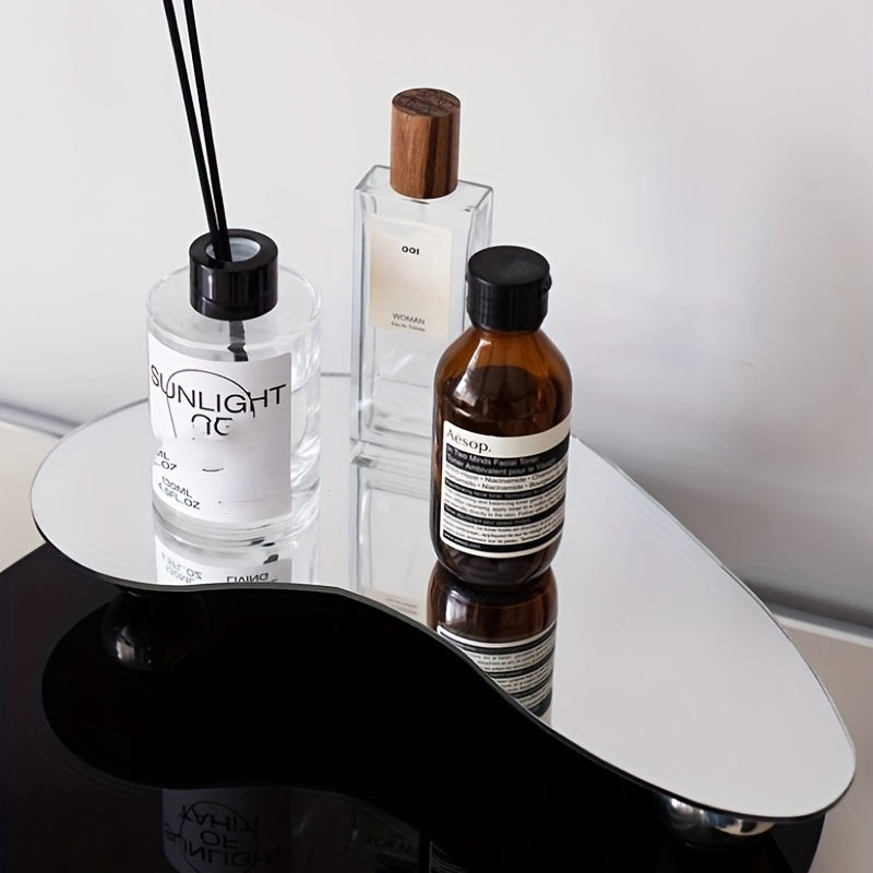 Czarna Taca Akrylowa do Dekoracji Świec i Dyfuzorów