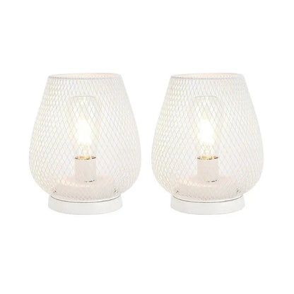Metalowa Lampa Stołowa z Żarówką LED w Stylu Edison i Zasilaniem Bateryjnym