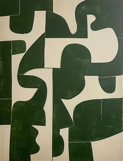 Tableau abstrait, ensemble de 3 éléments