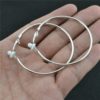 Boucles d’oreilles clips rondes
